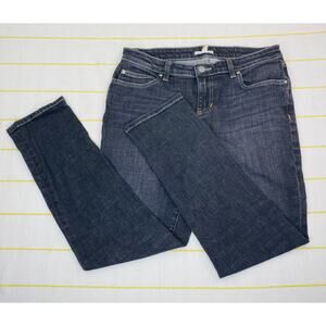 Eileen Fisher Black Skinny Jeans Women 4 Classic Ankle Stretch Organic Cotton